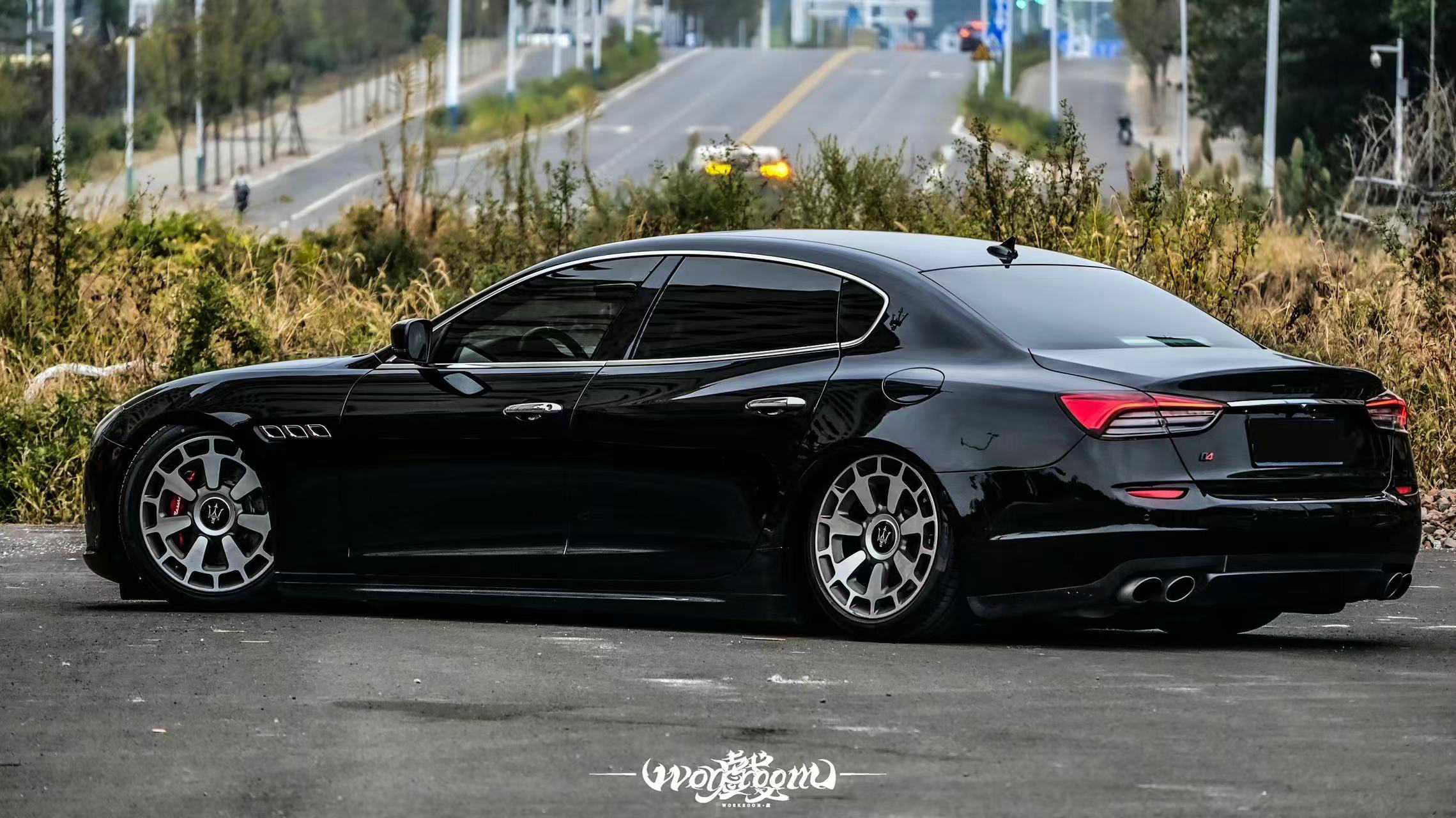 Airbft gives the Maserati Quattroporte fitment a new stance Airbft gives the Maserati Quattroporte fitment a new stance