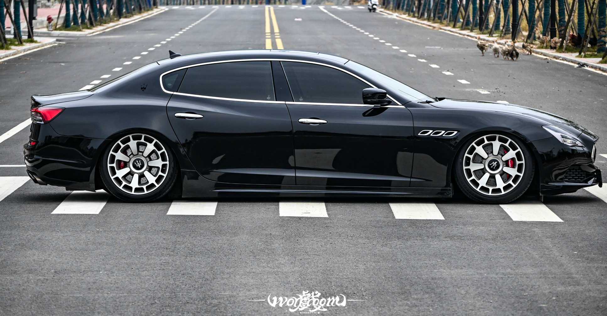 Airbft gives the Maserati Quattroporte fitment a new stance Airbft gives the Maserati Quattroporte fitment a new stance